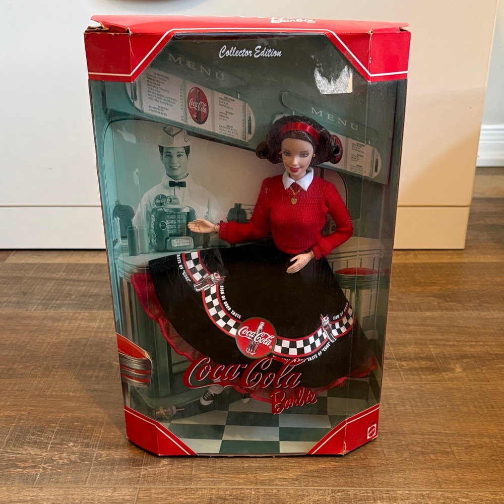 Coca Cola Collector Barbie in Red and Black Ensemble